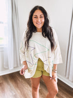 Lime Smock Waist Shorts