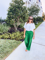 Kelly Green Straight Leg Trouser