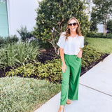 Kelly Green Straight Leg Trouser