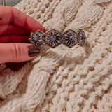Faux Lapis Concho Bracelet