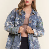 Feelin' Floral Denim Botantical Jacket