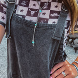 Black & White Check Western S/S Mesh