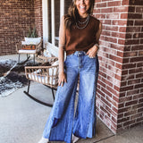 Chestnut Sleeveless Crop Sweater Vest with Rib Detail