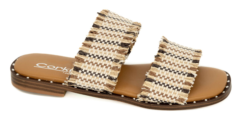Afrayed of What | Tan Woven Sandal