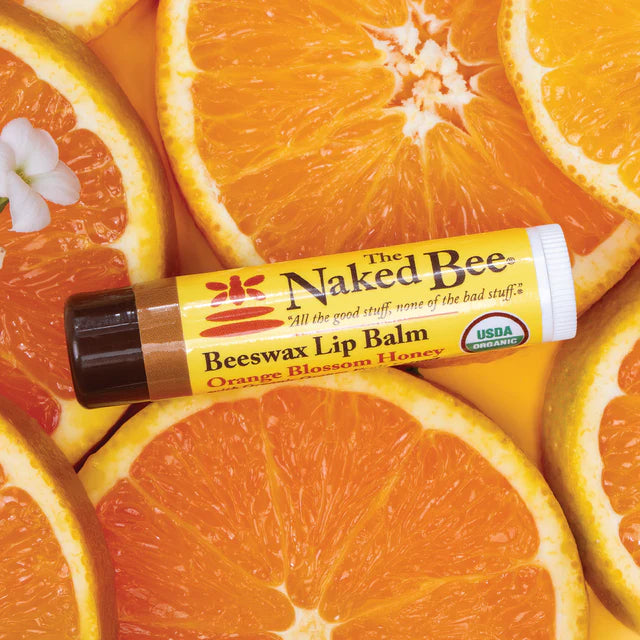 Orange Blossom Honey beeswax lip balm.