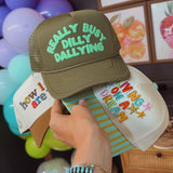 Dilly Dally Trucker Hat | Green