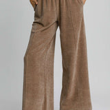 Mocha Chenille Pull On Pant