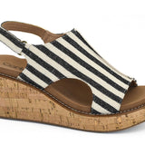 Carley | Black Natural Stripe