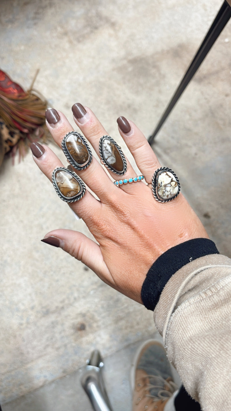 Wild Horse + SS | OOAK Adjustable Ring