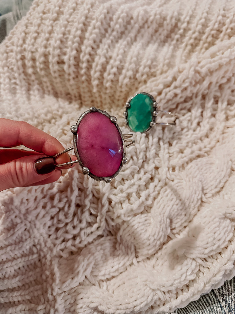 Make a Statement Stone Cuff