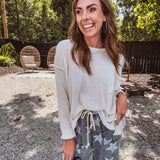 Lightweight Knit Dolman Pocket Sweater