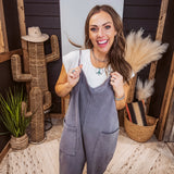 Oversized Solid Knit Jumpsuit