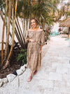 Mocha Bubble Sleeveless Embroidered Top