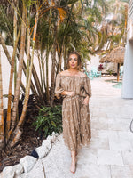 Mocha Bubble Sleeveless Embroidered Top