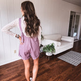 Mauve Washed Oversize Romper