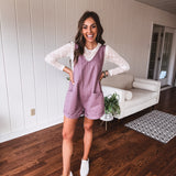 Mauve Washed Oversize Romper