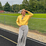 Soft, lightweight long sleeved boyfriend fit sweater.
