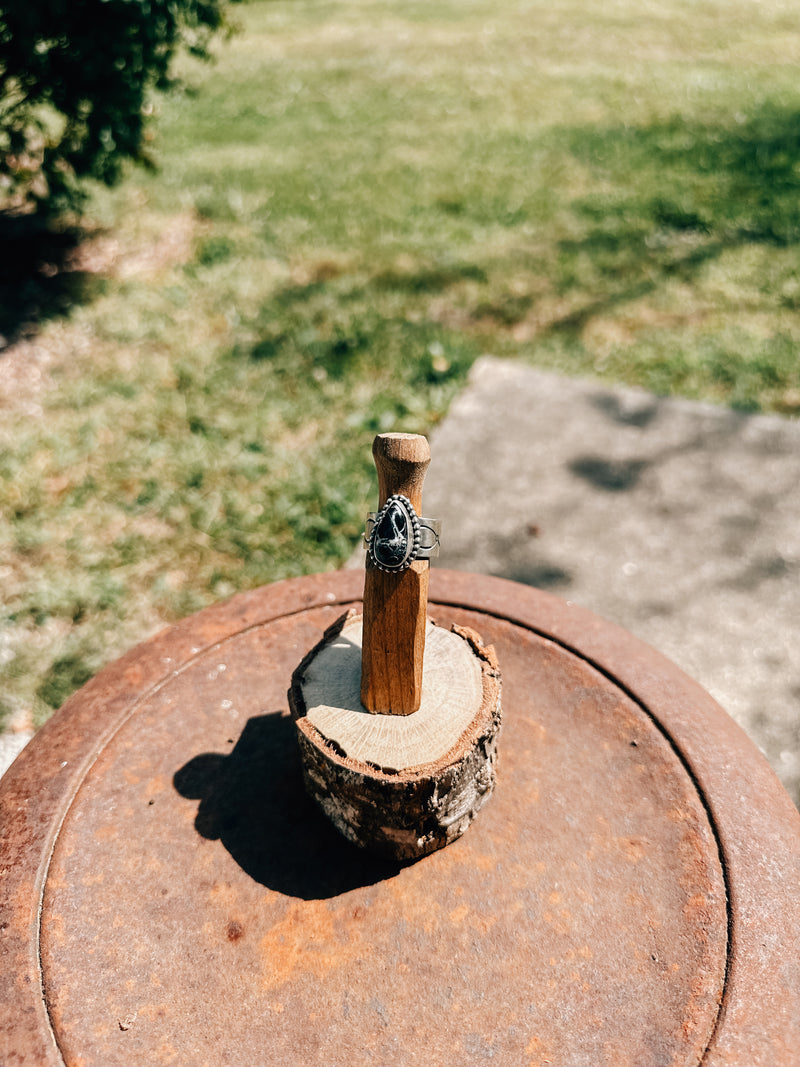 SS Etched Band Bubble Edge Ring
