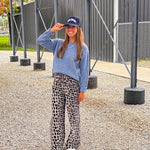Cloud soft ribbed crew neck sweater.