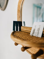 Engraved SS Mini Stick Earring