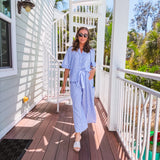 Blue + White Luxe Linen Stripe Set | Sold as Separates