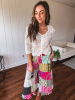 Boho Patchwork Wide Leg Pant