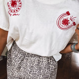 Lucky Star Horseshoe Embroidered Top