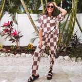 Checked Out Brown + Cream Set | Sold as Set