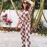 Checked Out Brown + Cream Set | Sold as Set
