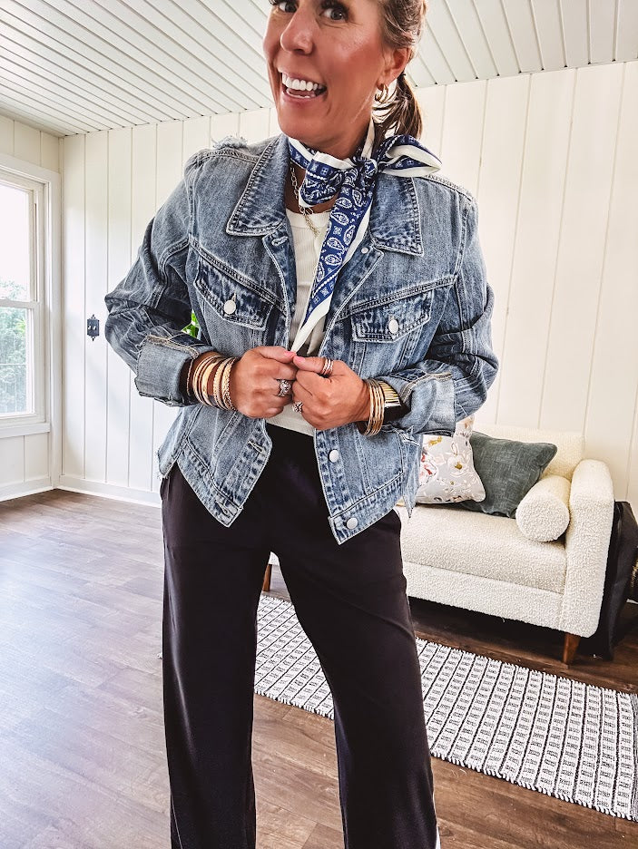 Oversized slim Twilly faux silk scarf.