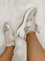 Serafina Gold Snake Tennie