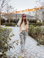 Lightweight Knit Dolman Pocket Sweater