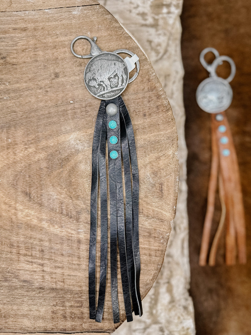 Buffalo Fringe Key Chain
