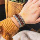 Amber Brown Rhinestone Bracelet