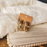 VESTED IN GLAMOUR HOOP EARRING