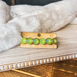 COLOR STONE LARGE DROP BRACELET