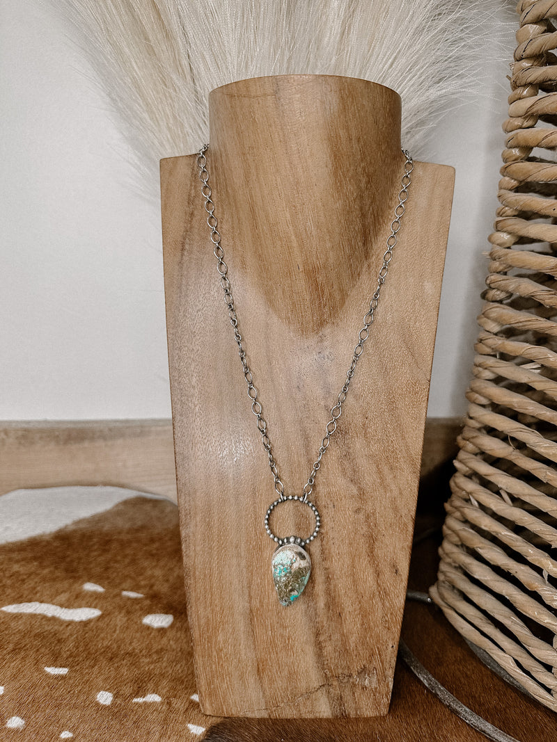 Funky Teardrop Turquoise Necklace