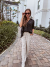 Ash Double Gauze Collared Smock Sleeve