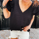 Black Checker Texture Flutter Tank