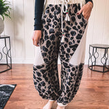 Taupe Leo Waffle Jogger