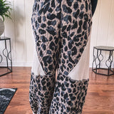 Taupe Leo Waffle Jogger