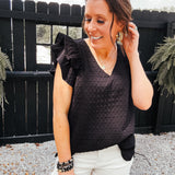 Black Checker Texture Flutter Tank