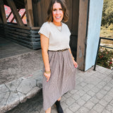 Choco & Cream Country Charm Gingham Midi Dress