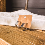 SILVER BROKEN ROAD EARRING
