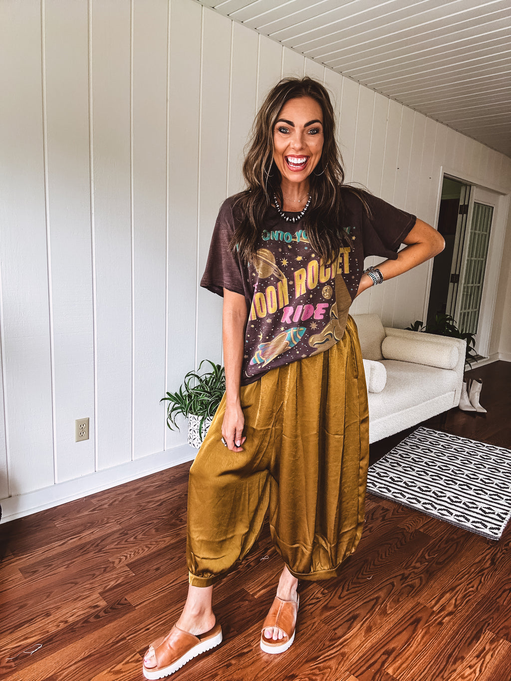 Antique Moss Palazzo Beauty Pant