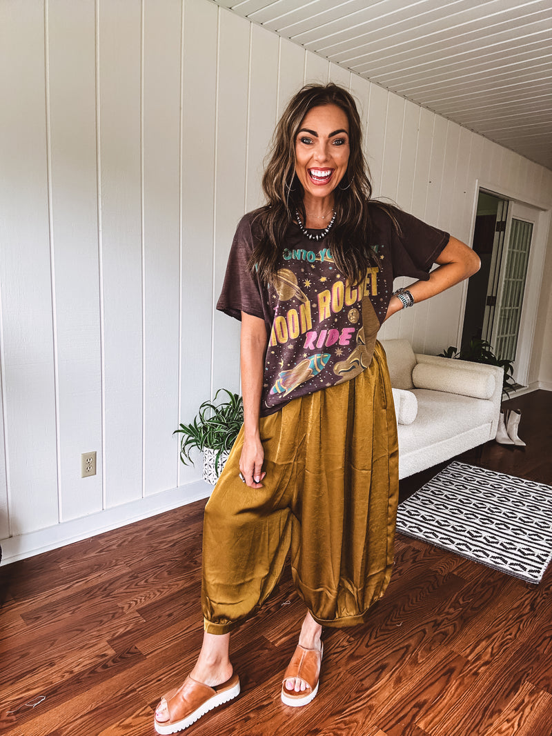 Antique Moss Palazzo Beauty Pant