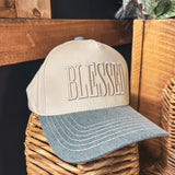 Block Embroidered Structured Trucker Hat