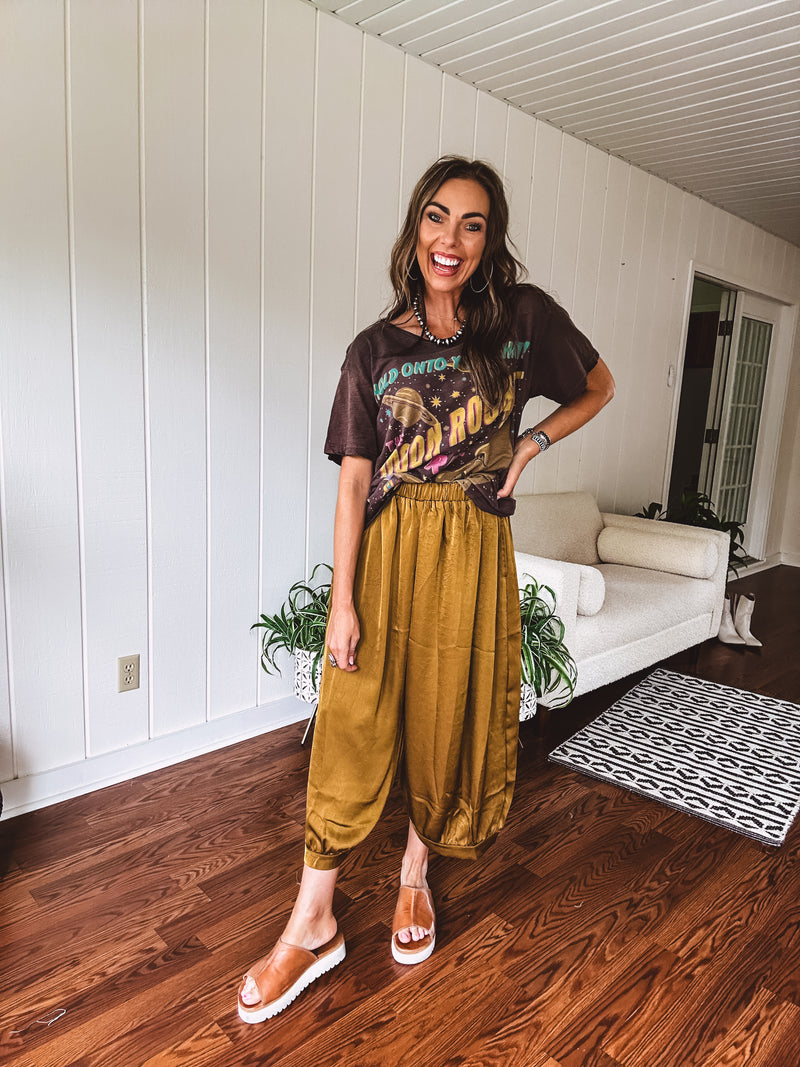 Antique Moss Palazzo Beauty Pant