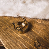 WIDE GOLD HOOP