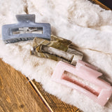 Glossy Marble Rectangle Clip
